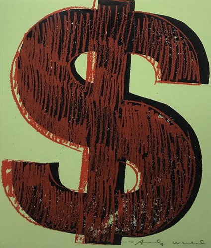 Andy WARHOL | Dollar sign (FS II. 274) | Screen-print available for sale on www.kunzt.gallery Andy WARHOL | Dollar sign (FS II. 274) | Screen-print available for sale on www.kunzt.gallery