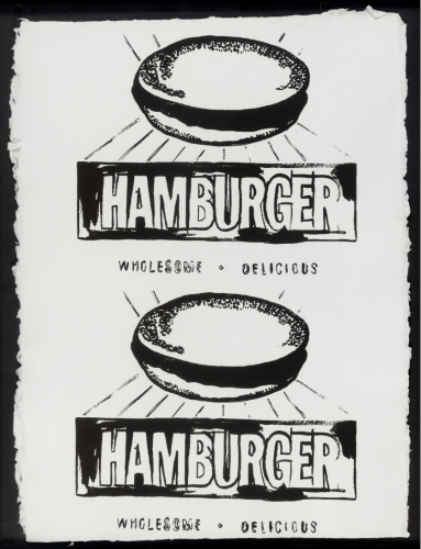 Andy WARHOL | Double Hamburger | Serigraph available for sale on www.kunzt.gallery Andy WARHOL | Double Hamburger | Serigraph available for sale on www.kunzt.gallery