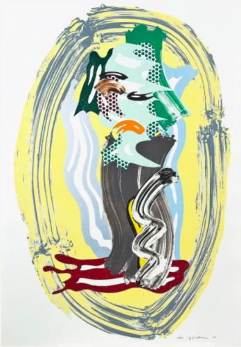 Roy LICHTENSTEIN | Green Face | Lithograph available for sale on www.kunzt.gallery Roy LICHTENSTEIN | Green Face | Lithograph available for sale on www.kunzt.gallery