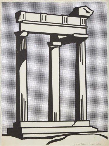 Roy LICHTENSTEIN | Temple | Lithograph available for sale on www.kunzt.gallery Roy LICHTENSTEIN | Temple | Lithograph available for sale on www.kunzt.gallery